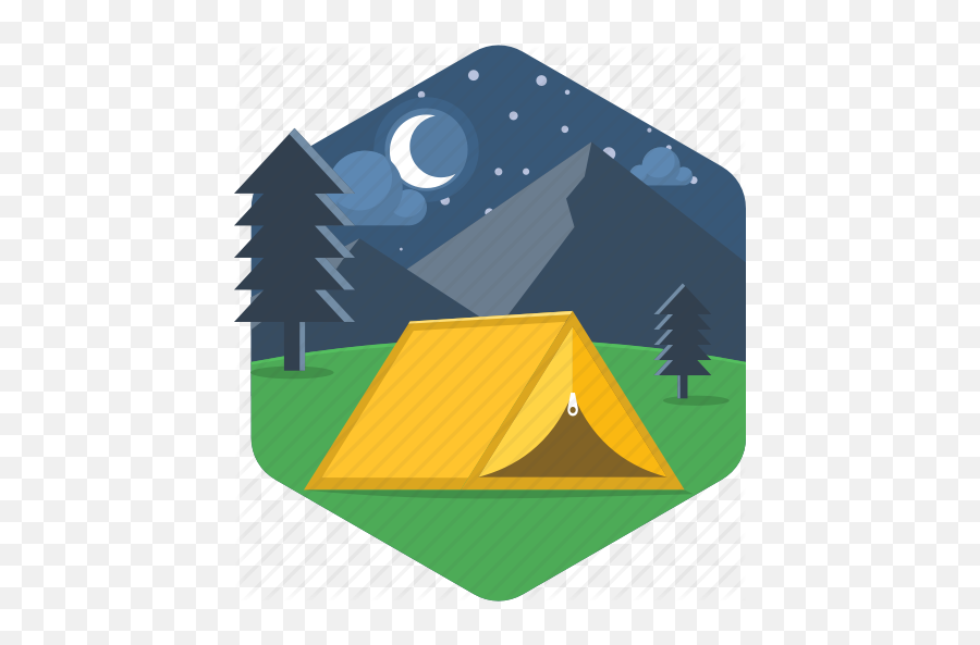U0027camping And Adventure - Hexagonalu0027 By Popcornarts Camping Car Icon Illustration Png,Camping Png