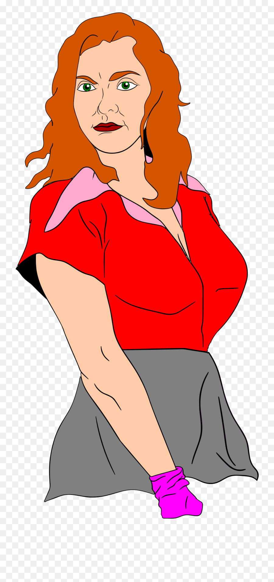 Strong Arm Png - Strong Woman Clipart Girl Png Toon Strong Woman Png,Strong Arm Png