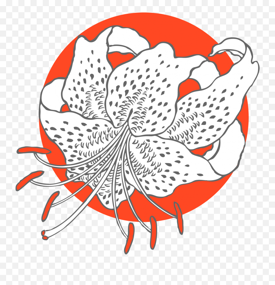Lily Flower Orange Logo Free Stock Photo - Public Domain Png,Flower Logo