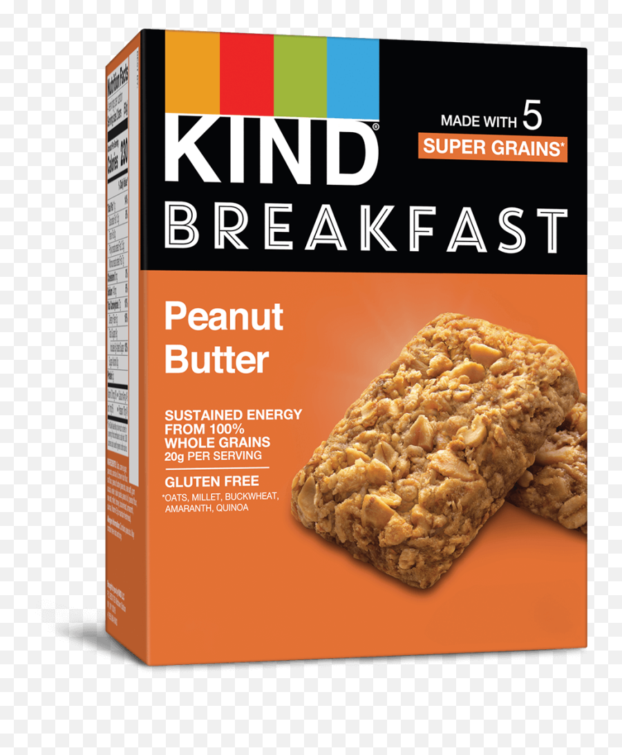Peanut Butter Breakfast Bars - Kind Apple Cinnamon Breakfast Bar Png,Breakfast Transparent