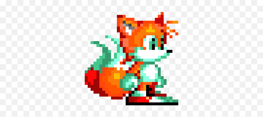 Sonic Mania Tails Pixel Art Maker - Tails In Sonic Mania Png,Sonic Mania Png