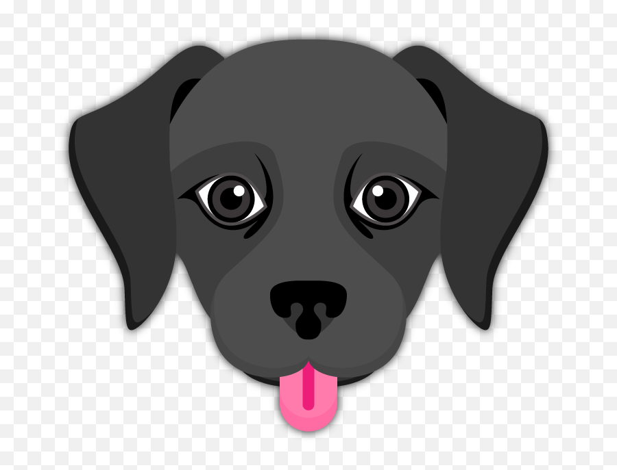 Black Labrador Emoji Png Lab