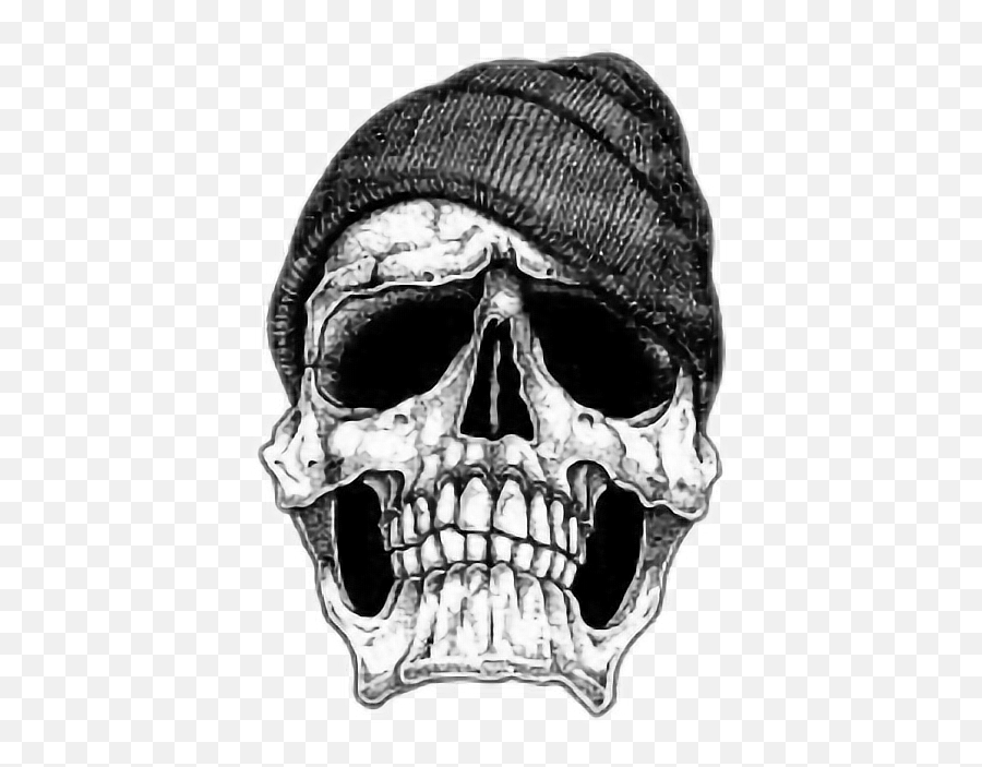 Calavera Drawing Skull Sticker - Skulls Punk Png Download Skull Tattoo Designs,Punk Png