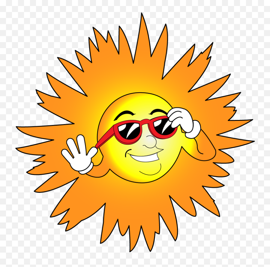 Clipart Sunglasses Sunshine - Sun With Glasses Clip Art Png,Sun Transparent Clipart