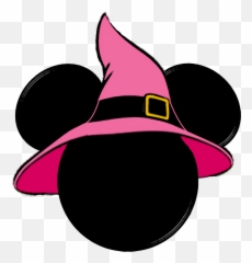 Minnie Witch Hat Disney Scrapbook Mickey Halloween - Minnie Mouse Halloween Clipart png