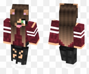 Download Cute Girl With Dog Filter - Minecraft Pvp Boy Skin png