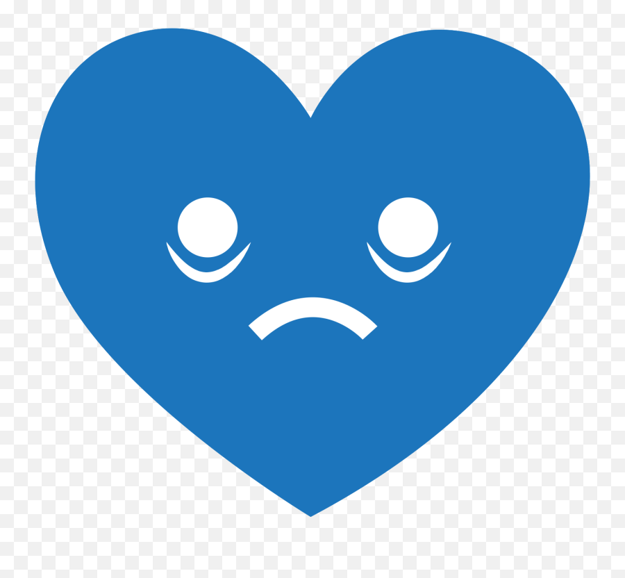 Free Heart Emoji Blue Png With - Happy,Heart Emoji Png