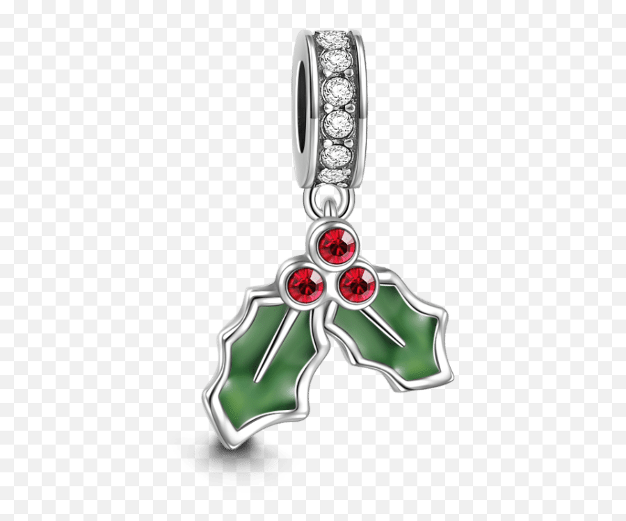 Holly Leaves Charm - Christmas Charms Charms Solid Png,Holly Leaves Png