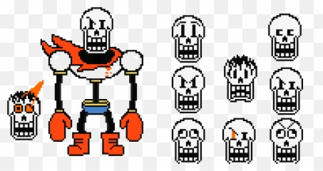 Undertale Papyrus 20 Canon Edition With Expressions King - Fictional Character Png,Undertale Papyrus Png