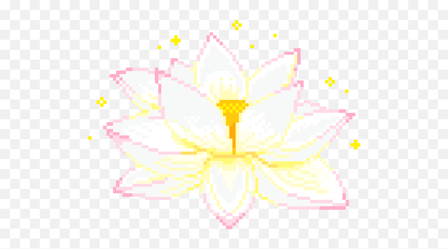 Lotus Flower Tumblr Girl Wallpaper - Pixel Plant Aesthetic Gif Png,Transparent Flower Border Tumblr