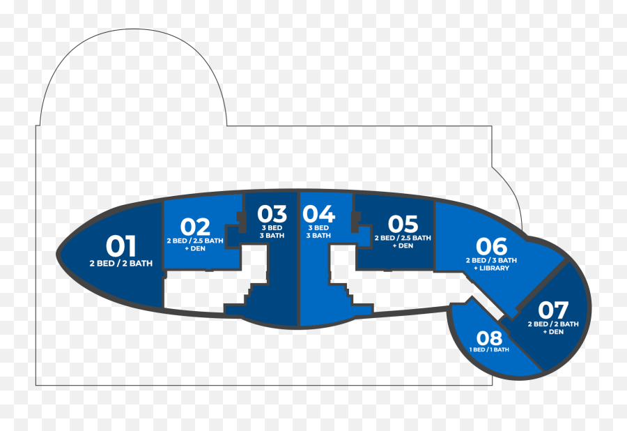 Icon Las Olas Key Plan - Vertical Png,Icon Apartments