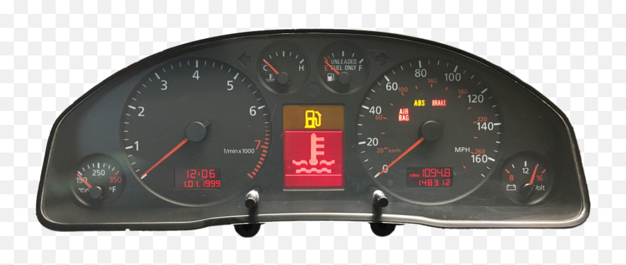 Audi Lcd Replacement - Speedometer Png,Speedometer Logos