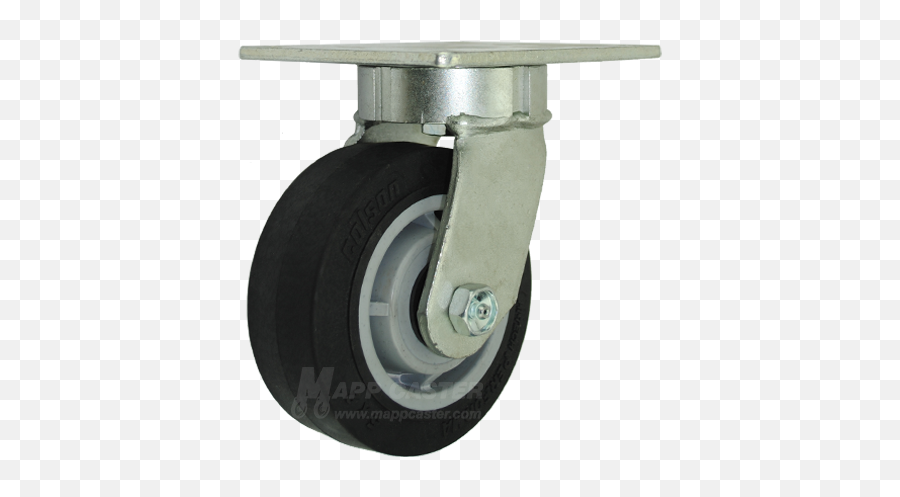 5 X 2 Black Thermoplastic Rubber Wheel Swivel Caster - Synthetic Rubber Png,Icon Wheels