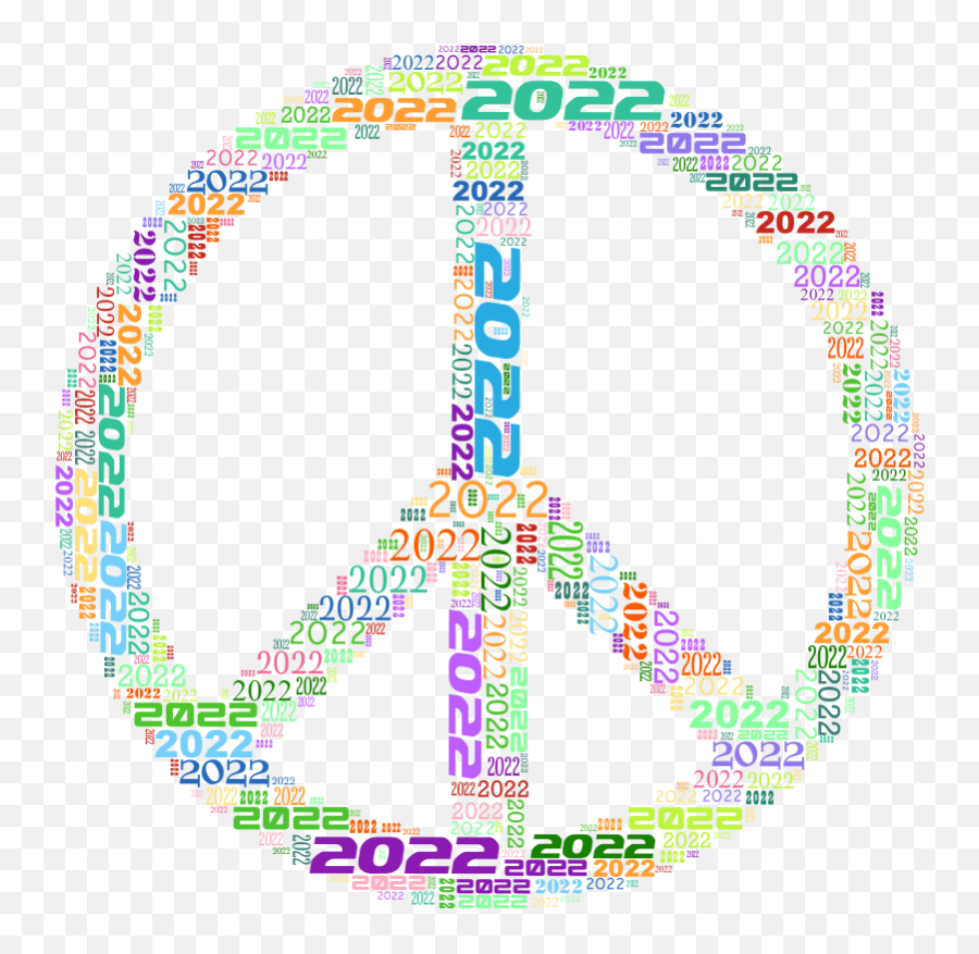 2022 Peace Sign - Openclipart Dot Png,Peace Icon