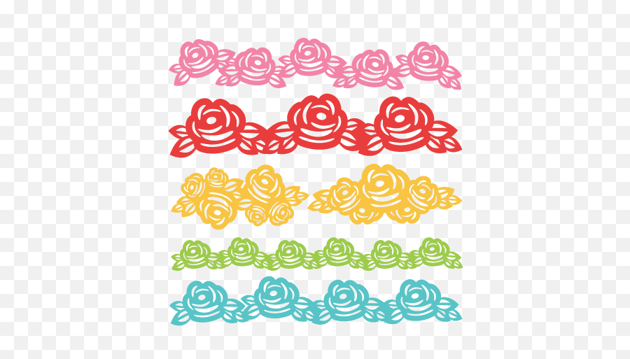 Rose Borders Svg Scrapbook Cut File Cute Clipart Files For - Borders Free Svg For Cricut Png,Rose Silhouette Png