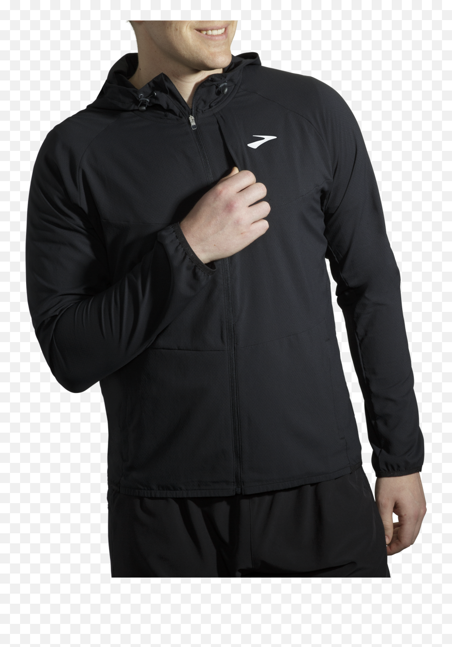 Canopy Menu0027s Waterproof Running Jacket Brooks - Long Sleeve Png,Response Icon Hoodie Adidas