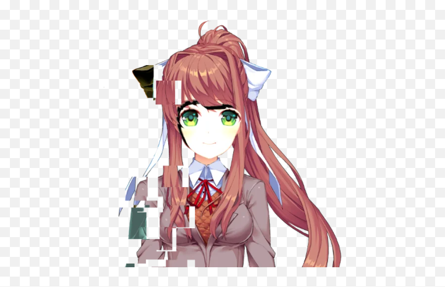 Just Monika Telegram Stickers Png Rp Icon Red Hair