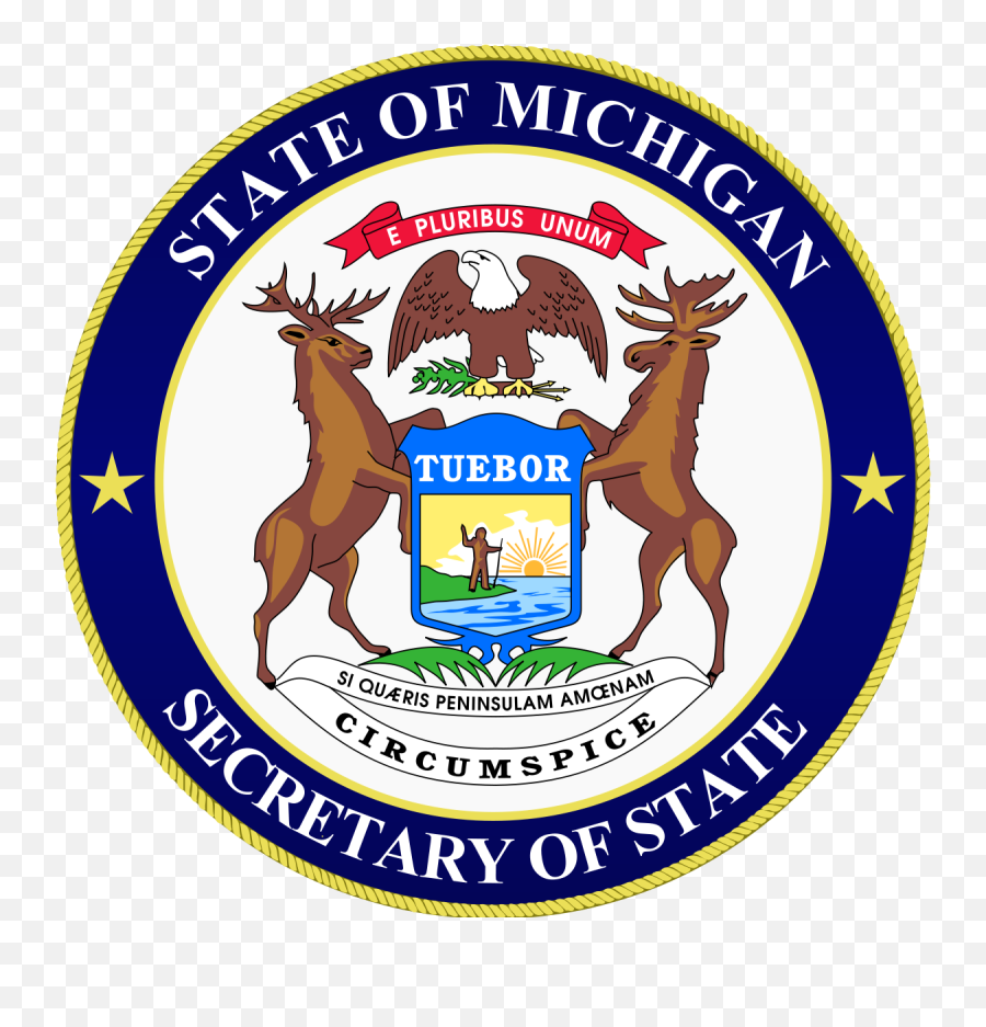 Michigan Sos Seal - State Of Michigan Attorney General Png,Seal Png