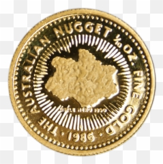1986 110oz Gold Nugget - Perth Mint Australia Coin Png,Gold Nugget Png