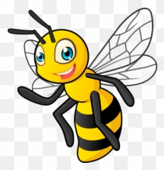 Free transparent cartoon bee png images, page 1 