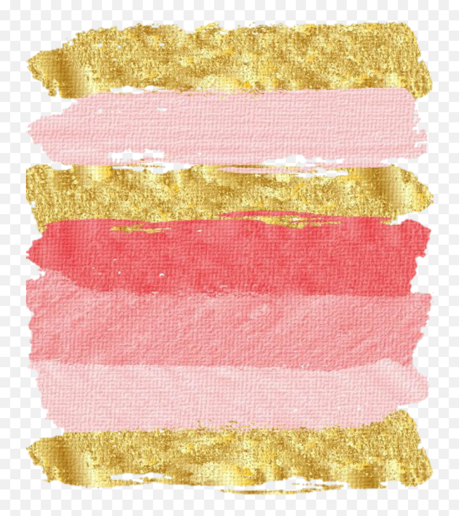 Rosegold Smear Smudge Painting Paint Lipstick Gold Pink - Paint Smudge Png Transparent Bg,Paint Smear Png
