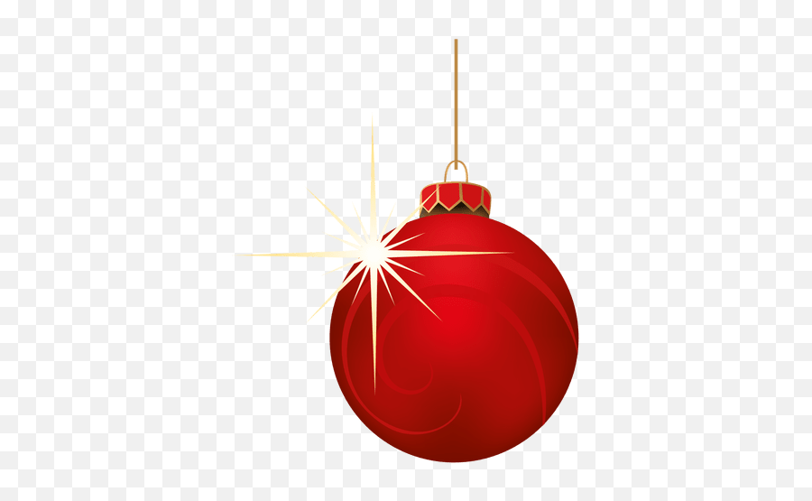 Red Blinking Christmas Bauble - Transparent Png U0026 Svg Vector Christmas Bauble Transparent,Holiday Ribbon Png