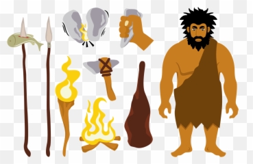 Caveman Free Vector Art - 2118 Free Downloads Primitive Clipart Png,Vectorise Png