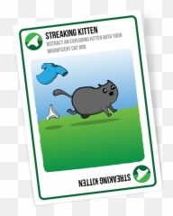 Meet The Card That Changes Everything - Exploding Kittens Streaking Kittens Png,Kittens Png