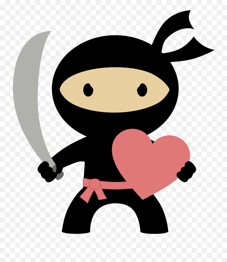 Ninja Clipart Abstract - Ninja Valentine Clipart Png,Ninja Transparent