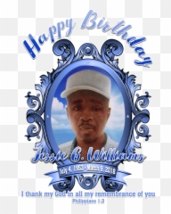 Download Hd Remembrance In Loving Memory Birthday Oval Frame - Images png