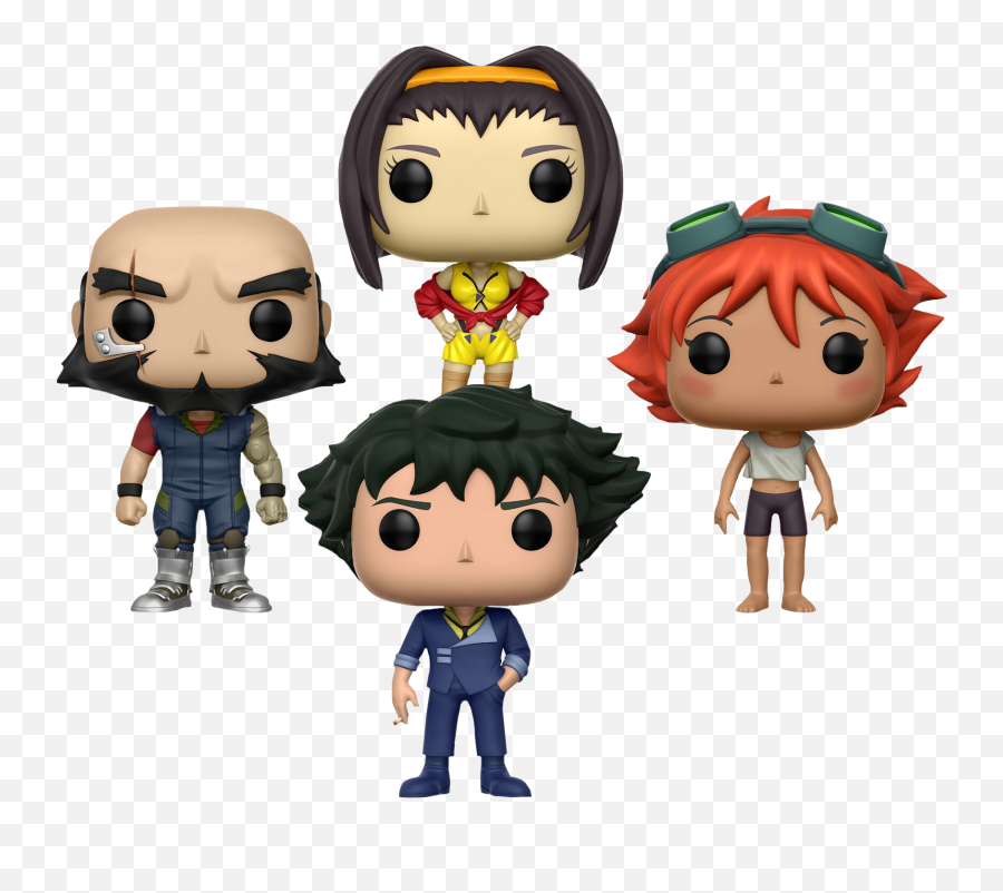 Space Cowboys Pop Vinyl Figure Bundle Set Of 4 Cowboy - Cowboy Bebop Funko Pop Png,Cowboy Bebop Png