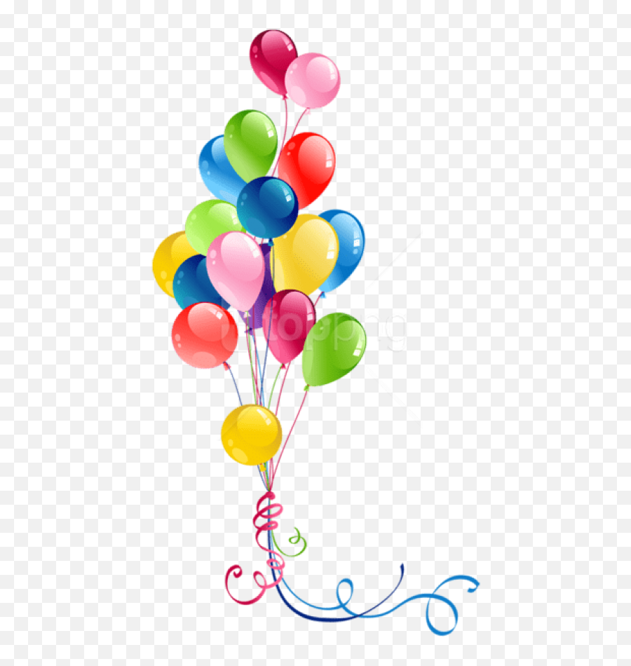 Download Free Png Transparent Bunch Balloons - Transparent Background Birthday Balloon,Balloons Png Transparent