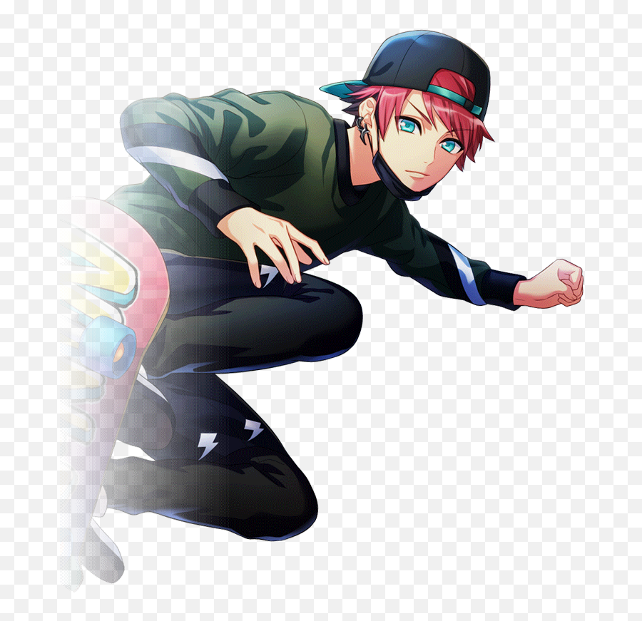 Fileskateboard Boy Taichi Serious Ssr Transparentpng - Anime Boy With Skateboard,Skateboard Transparent