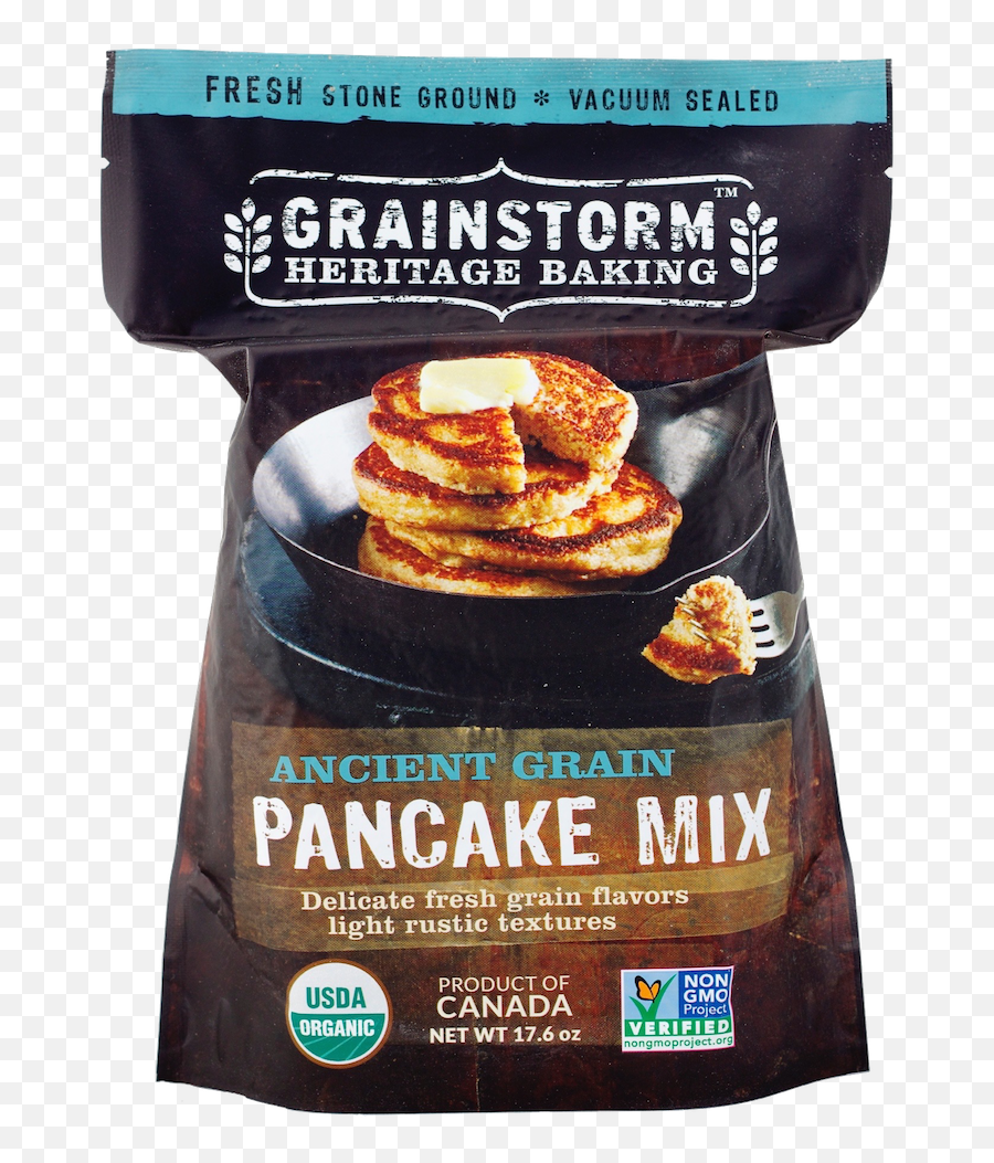 Ancient Grain Organic Pancake Mix U2013 Grainstorm - Ancient Grains Pancake Mix Png,Pancake Png