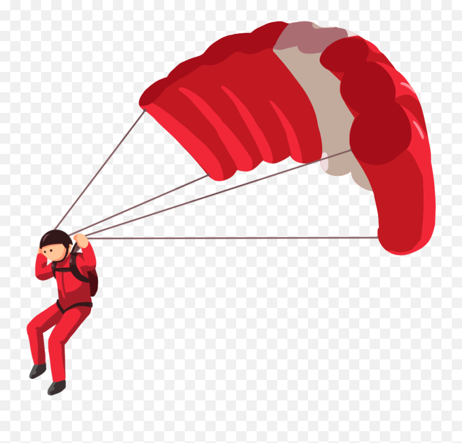 Download Hd Parachute Transparent Image - Cartoon Parachute Transparent Png,Parachute Png