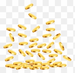 Blank Coin Png - Transparent Background Gold Coins Falling