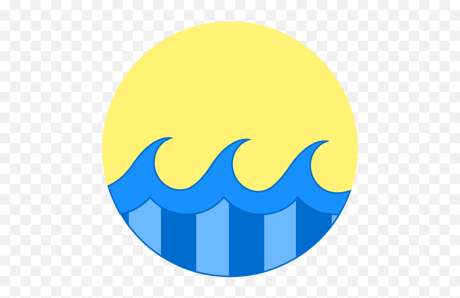 Ocean Sea Summer Sunny Waves Icon - Ocean Icon Png,Ocean Png