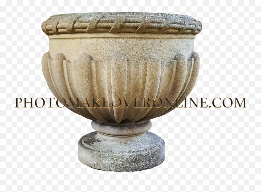 Stone Bowl Urn - Urn Png,Pedestal Png