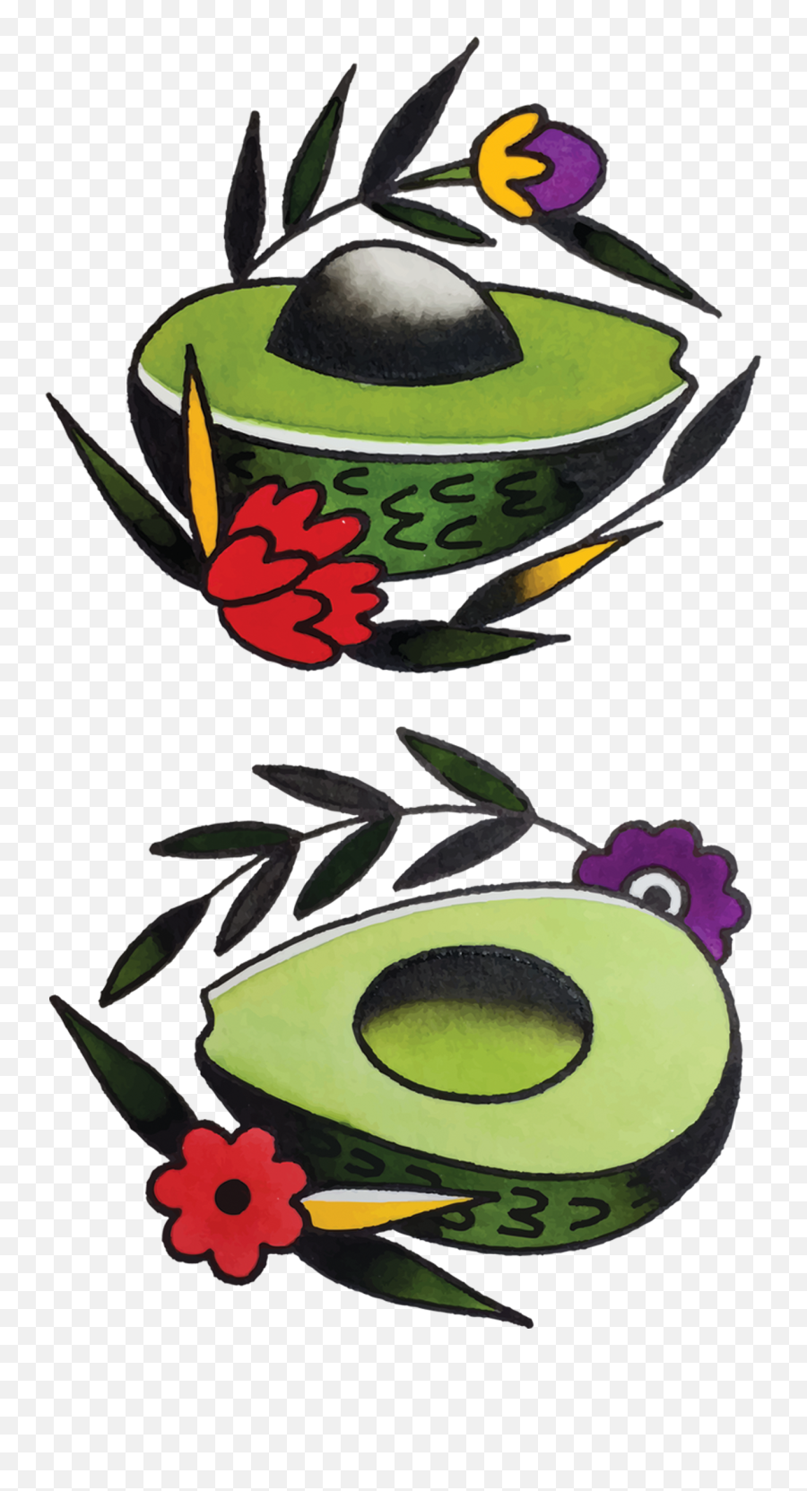 Avocado - Avocado Tattoo Png,Avocado Transparent