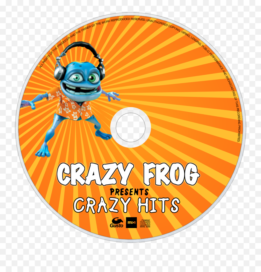 Crazy Frog Presents Hits Cd Disc - Crazy Frog Presents Crazy Hits Png,Crazy Frog Png