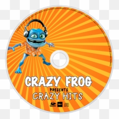 Crazy Frog Presents Hits Cd Disc - Crazy Frog Presents Crazy Hits Png,Crazy Frog Png