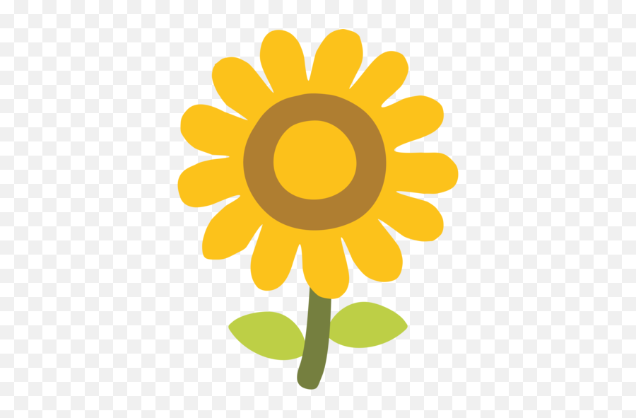 Sunflower Emoji - Emoji Sun Flower Png,Sunflower Emoji Transparent