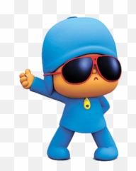 Download Pocoyo Cool Look Png - Personajes De Disney Junior,Cool Glasses Png