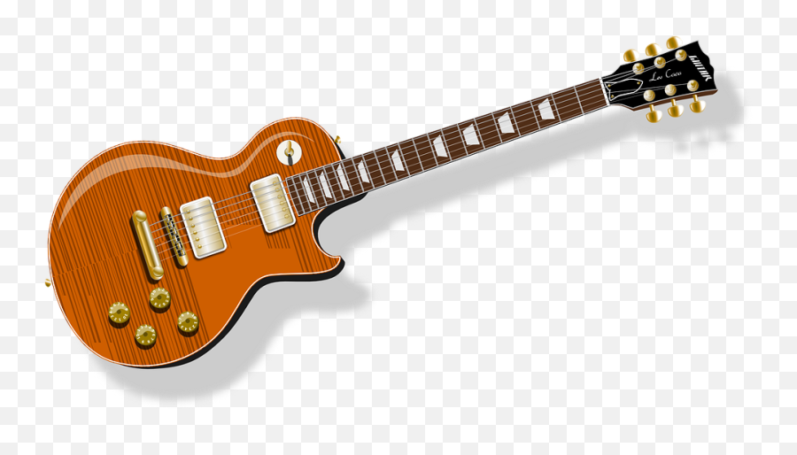 Guitar Electric Gibson Les - Electric Guitar Vector Png,Guitarra Png