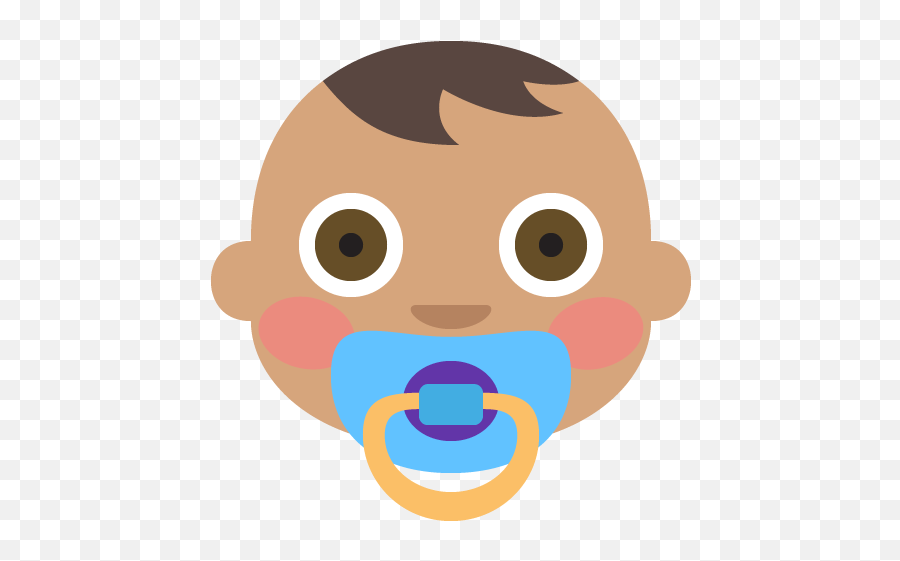 Baby Medium Skin Tone Emoji Emoticon - Baby Boy Emoji Png,Baby Emoji Png