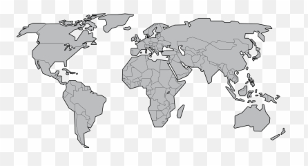 Simple World Map - Simple World Map Png,World Map Png