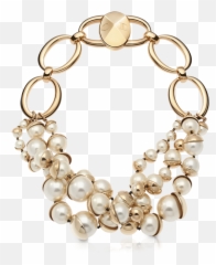 Download Hd White Pearl Necklace - Jewellery png