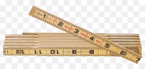 Wood Folding Rule Outside Reading - 9016 Klein Tools Wooden Tape Measure png