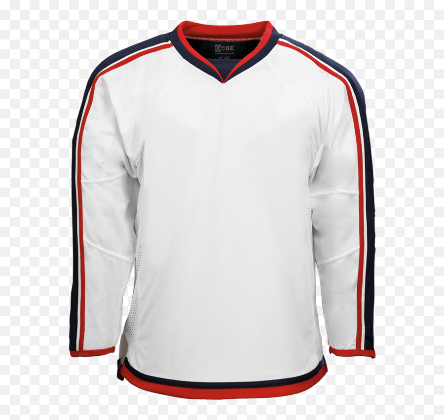 Premium Team Jersey Columbus Blue Jackets White - Kaos Olah Raga Lengan Panjang Png,Columbus Blue Jackets Logo Png