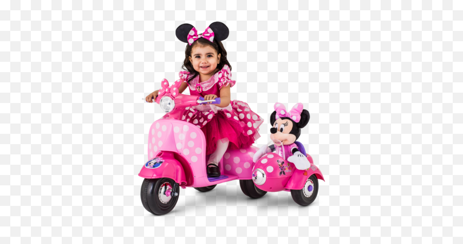 Kid Trax Minnie Mouse Ride - Motos Electricas Para Niñas Png,Minnie Mouse Pink Png